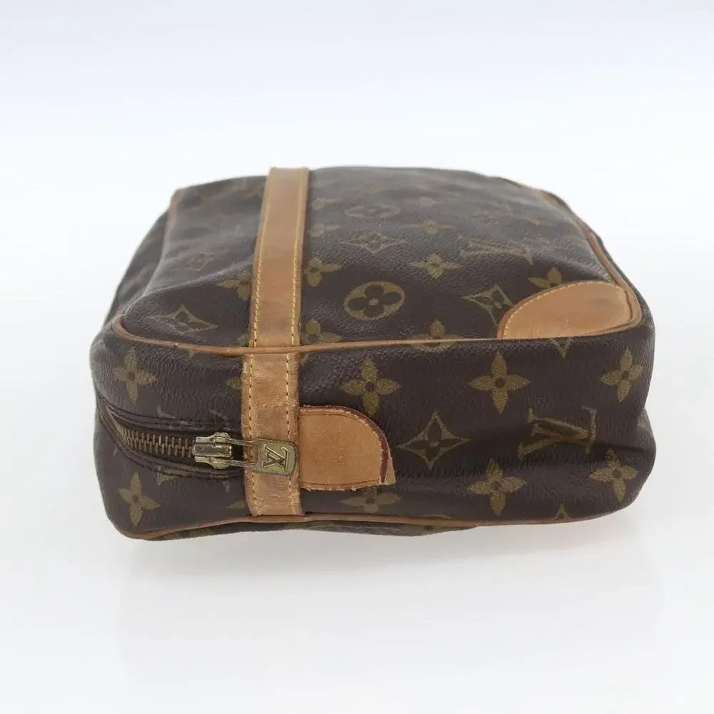 Louis Vuitton Monogram Compiegne 28 Clutch Bag Brown